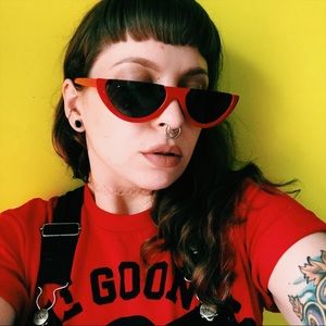 Red Half Moon Sunnies Brand New!